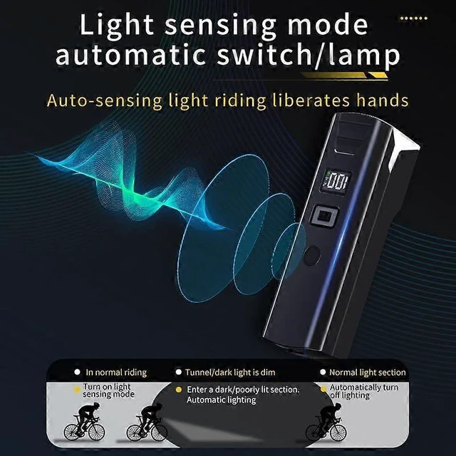 Alt view image 9 of 10 - EcocleanpathUSB Rechargeable Waterproof Bike Light Set, 5H Runtime for Night Riding Safety (Black)