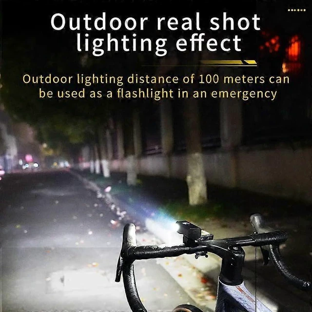 Alt view image 10 of 10 - EcocleanpathUSB Rechargeable Waterproof Bike Light Set, 5H Runtime for Night Riding Safety (Black)