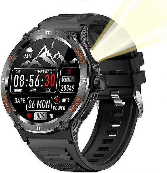 Alt view image 6 of 10 - Ecocleanpath Smart Watch for Men: 1.53" HD Display, Heart Rate & Blood Pressure Monitor, 123 Sport Modes, 3ATM Waterproof