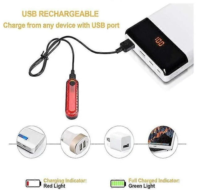 Alt view image 9 of 10 - Ecocleanpath2 Pack Smart Bike Tail Light, Ultra Bright USB Rechargeable LED, 4 Modes, Waterproof (Black)