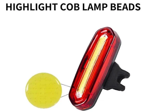 Alt view image 10 of 10 - EcocleanpathUSB Rechargeable Bike Tail Light - 3 Colors, 6 Modes, IPX6 Waterproof, Super Bright & Shock-Resistant