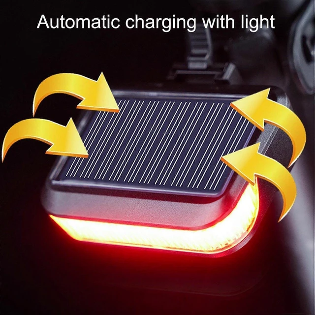 Alt view image 10 of 10 - EcocleanpathSolar Bike Rear Light - Waterproof, Auto On/Off, Multi-Mode LED Safety Light for Mountain & Road Bikes
