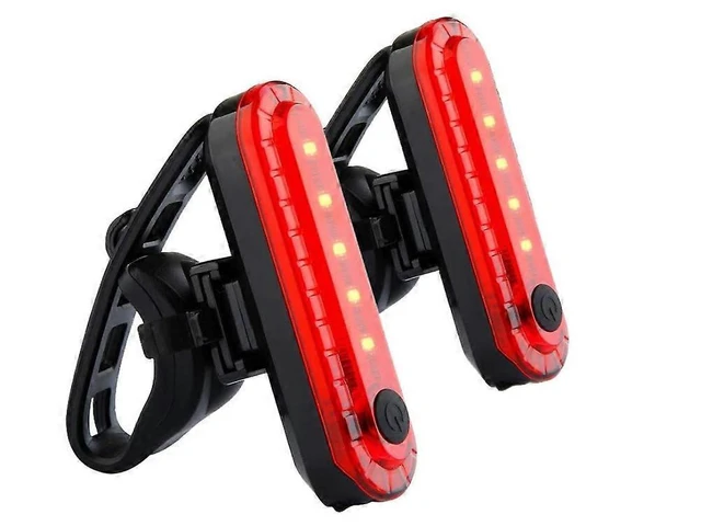 Alt view image 6 of 10 - EcocleanpathUSB Rechargeable Bike Light Set - 4 Modes, Waterproof Front & Rear LED Cycling Lamps (Black)
