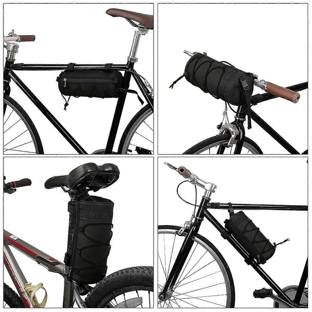 Alt view image 10 of 10 - Ecocleanpath 2.5L Waterproof Bike Handlebar Bag - PU Oxford, Convertible Shoulder Bag for Cycling & Travel