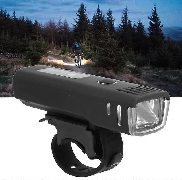 Alt view image 10 of 10 - EcocleanpathUSB Rechargeable Bicycle Headlight - 18650 LED Waterproof Bike Front Lamp, Black