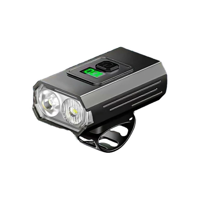 Alt view image 6 of 10 - EcocleanpathUSB Rechargeable Bike Light, High Brightness Aluminum Alloy Front Light with Dual Beads for Mountain Cycling
