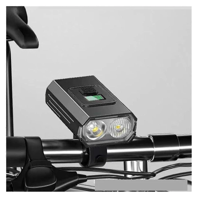 Alt view image 10 of 10 - EcocleanpathUSB Rechargeable Bike Light, High Brightness Aluminum Alloy Front Light with Dual Beads for Mountain Cycling