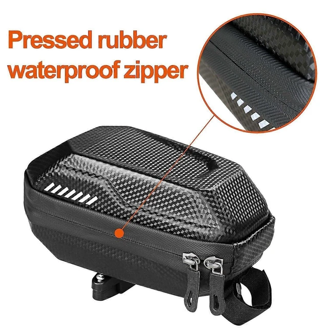 Alt view image 8 of 10 - Ecocleanpath Waterproof Bike Saddle Bag, 2L Black Cycling Seat Pack with Reflective Trim for Mountain Road Bikes