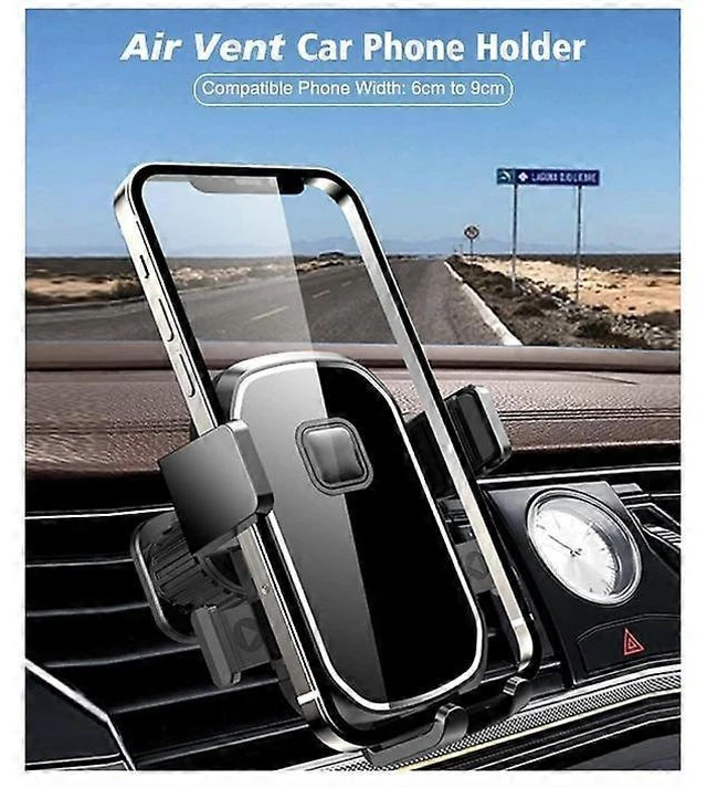 Alt view image 7 of 10 - Ecocleanpath Universal Car Air Vent Phone Mount Holder, 360° Adjustable for 4-7" Phones, Quick Release & Non-Slip (Black)