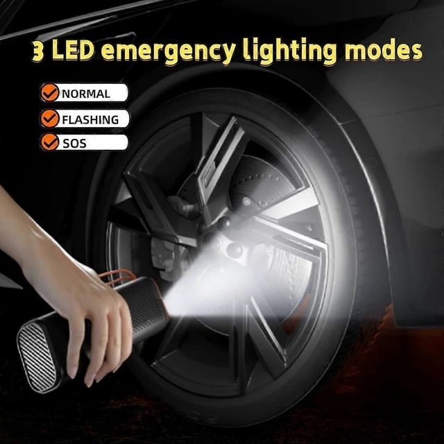 Alt view image 8 of 10 - Ecocleanpath 150 PSI Portable Tire Inflator with LCD Display, Auto Stop, 12V DC Car Air Compressor Pump