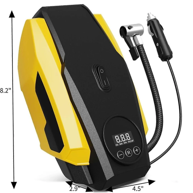 Alt view image 7 of 10 - Ecocleanpath 12V Portable Tire Inflator with Auto Shutoff - Fast Car Air Pump for Tires, Bikes & More