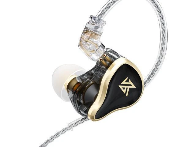 Alt view image 6 of 10 - KZ ZAS in-Ear Headphones Wired Earbuds 16-Unit Hybrid in Ear Monitor Earphone 7BA+1DD IEM Earphone with 8 cores Silver Plated Cable(Black, without Mic)