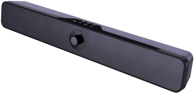 Alt view image 8 of 14 - Computer Speakers, DOSS Sound bar with 16W Stereo Sound and Enhance Bass, 20 Hours Playtime, Bluetooth 5.0, Aux-in, USB disk, and TF card Input, PC Speakers for Desktop, Laptop, Tablets, Phone, Gaming
