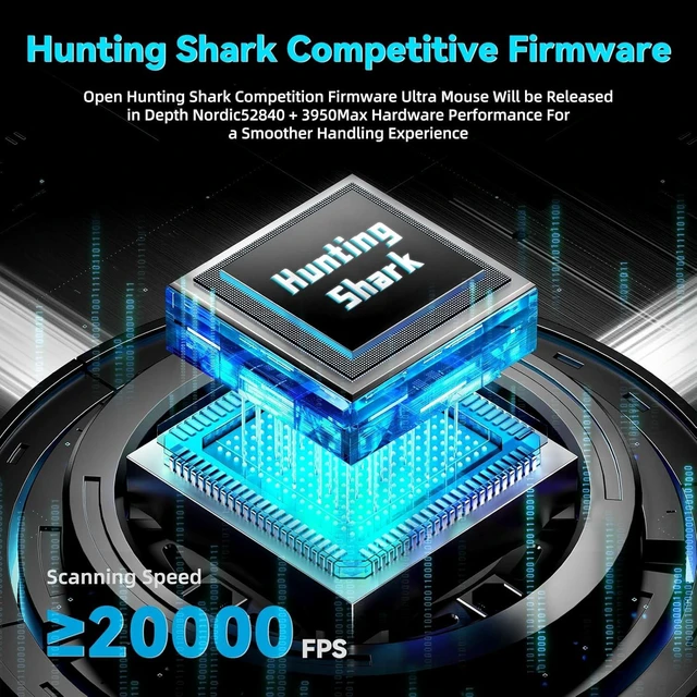 Alt view image 12 of 14 - ATTACK SHARK V5 Wireless Gaming Mouse with 42000 DPI -PAW3950 MAX Sensor -55g Ultra-Lightweight-Nordic 52840 MCU,Wired/BT/2.4GHz Wirelss Programmable Mouse for PC/Mac (White)