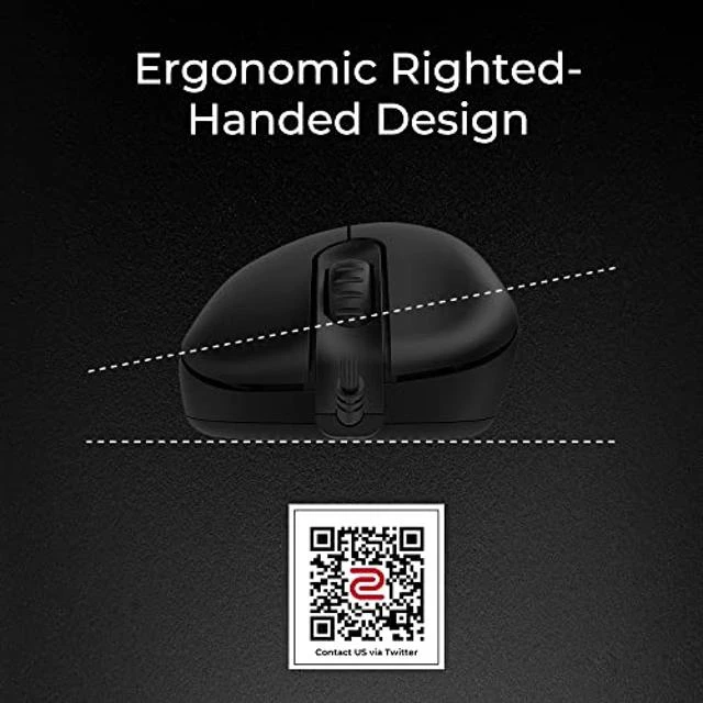 Alt view image 7 of 10 - BenQ Zowie EC1-C Ergonomic Gaming Mouse | Professional Esports Performance | Lighter Weight | Driverless | Paracord Cable | 24-Step Scroll Wheel | Matte Black | Large Size