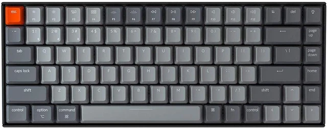 Alt view image 8 of 14 - Keychron K2 75% Layout Bluetooth Wireless Mechanical Keyboard K Pro Brown Switch/White LED Backlit/USB C/Anti Ghosting/N-Key Rollover, 84 Keys Gaming Keyboard for Mac Windows-Version 2