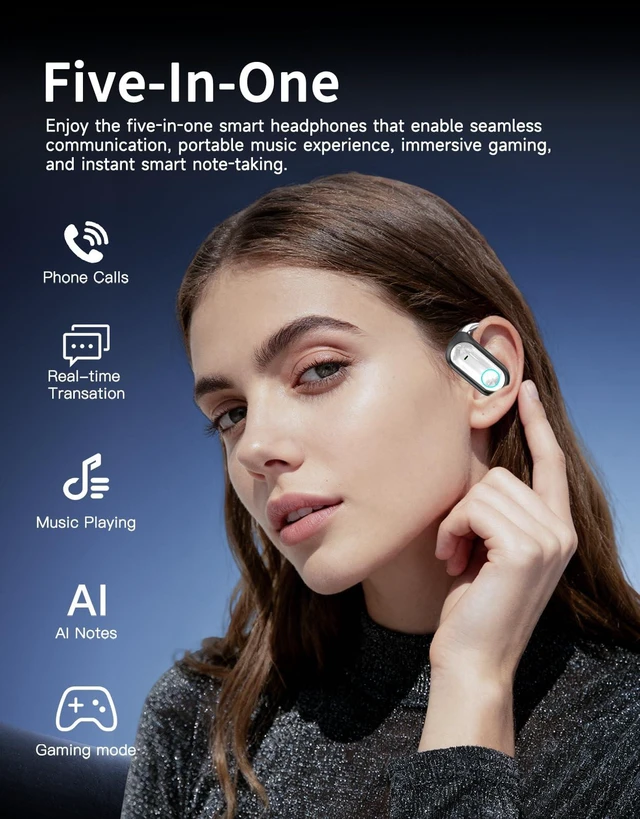 Alt view image 14 of 14 - AI Translation Earbuds Real Time,164 Languages Translator Ear Buds,Audifonos Traductores Inglés Español,5-in-1 Translating Headphones/7 Modes/96H Translator Device for Travel Business Learning