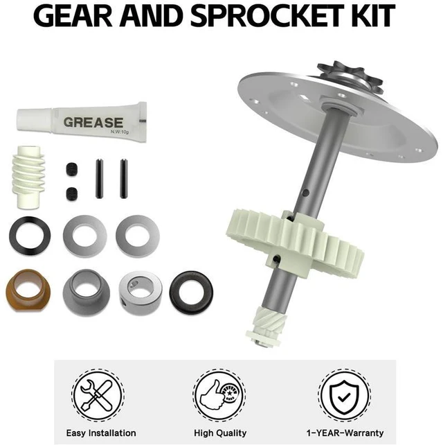 Alt view image 7 of 10 - 41C4220A Garage Door Opener Gear Kit - Garage Door Opener Gear Set