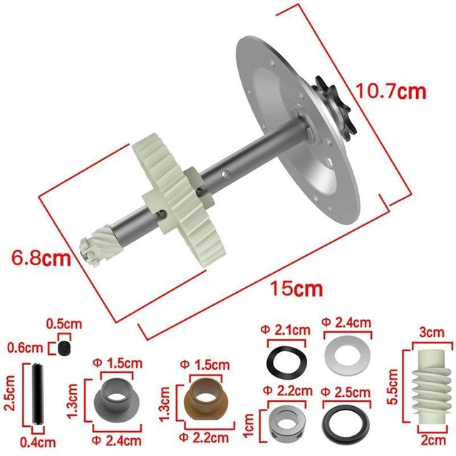 Alt view image 9 of 10 - 41C4220A Garage Door Opener Gear Kit - Garage Door Opener Gear Set