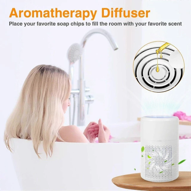 Alt view image 7 of 10 - Ecocleanpath HEPA Air Purifier for Home, 20dB Quiet USB Air Cleaner for Pets, Pollen, Smoke & Odors