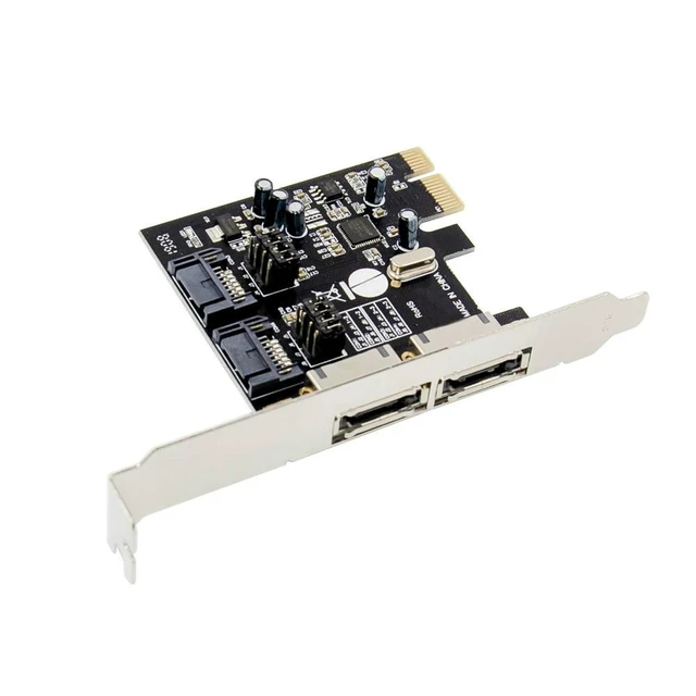 Alt view image 6 of 6 - PCIE ESATA SATA III Expansion Card PCI-E To SATA3.0 6Gb/S PCI-E Express Adapter ASM1061 Chipest For PC