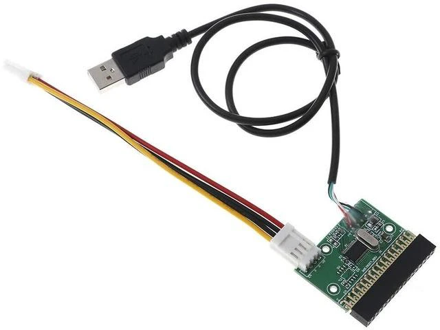 Alt view image 7 of 12 - KOOBOOK 1Pcs 1.44MB 3.5" Floppy Drive Connector 34 PIN 34P to USB Cable Adapter PCB Board with Power Cable