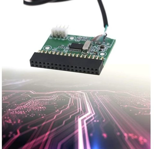 Alt view image 8 of 12 - KOOBOOK 1Pcs 1.44MB 3.5" Floppy Drive Connector 34 PIN 34P to USB Cable Adapter PCB Board with Power Cable