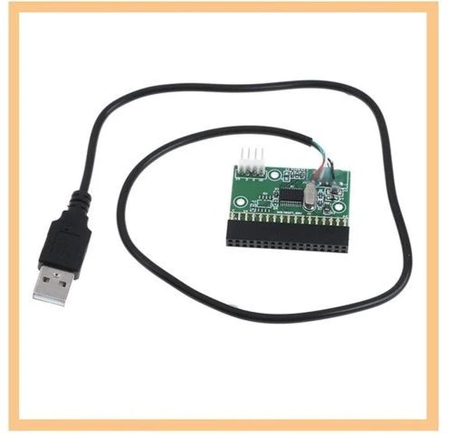 Alt view image 11 of 12 - KOOBOOK 1Pcs 1.44MB 3.5" Floppy Drive Connector 34 PIN 34P to USB Cable Adapter PCB Board with Power Cable