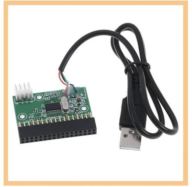 Alt view image 12 of 12 - KOOBOOK 1Pcs 1.44MB 3.5" Floppy Drive Connector 34 PIN 34P to USB Cable Adapter PCB Board with Power Cable