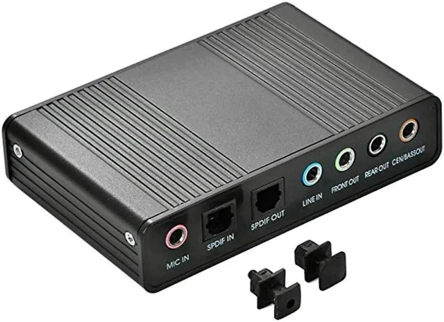 Alt view image 8 of 10 - 6 Channel External Sound Card USB 2.0 External 5.1 Surround Sound Optical S/PDIF Audio Sound Card Adapter For PC Laptop