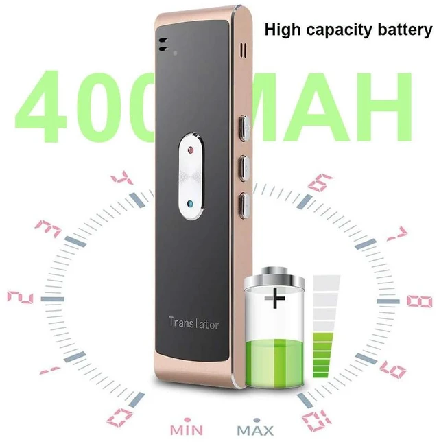 Alt view image 8 of 8 - QURO T8S Smart Voice Speech Translator Multi-Languages Offline BT Large Speaker Long Time Power Use Instant WiFi Translator