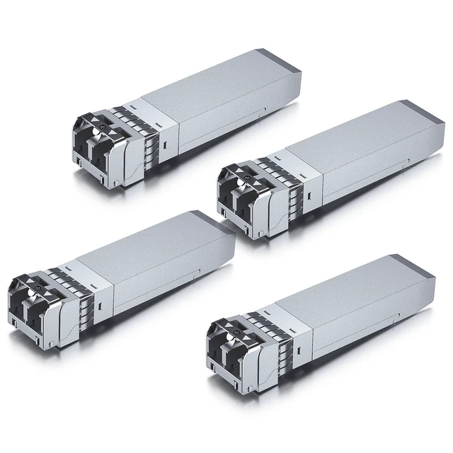 Alt view image 6 of 10 - 10Gtek 10GBase-SR SFP+ LC Transceiver, 10G 850nm Multimode SFP Module, up to 300 Meters, for Cisco SFP-10G-SR, Meraki MA-SFP-10GB-SR, Ubiquiti UniFi UF-MM-10G, Fortinet, Mikrotik and More, Pack of 4