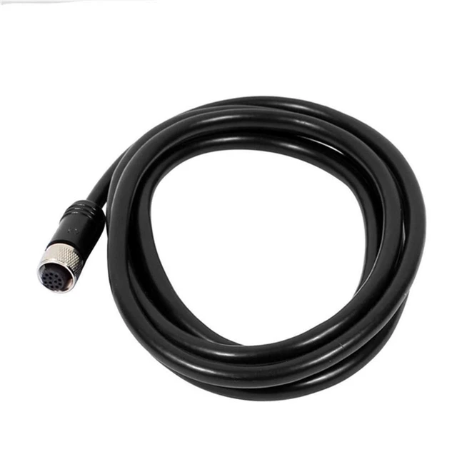 Alt view image 11 of 12 - Elecbee M12 Cable A-Code Single Female Head Straight Connector Aviation Socket Electrical Cable (12 Pin 1M/3.3ft Cable)