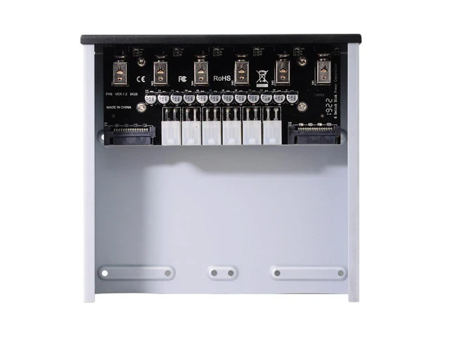 Alt view image 6 of 6 - 6 Ports Hard Disk Control System Intelligent Control Management System HDD SSD Power Switch with 5.25 CD-ROM Bay