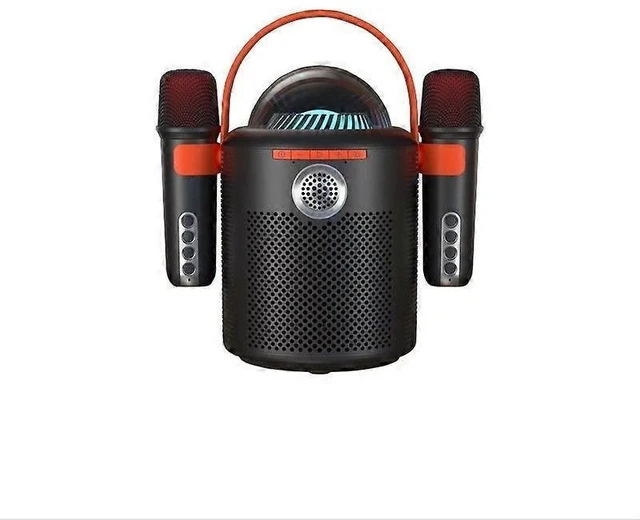 Alt view image 6 of 10 - Ecocleanpath Portable Bluetooth Karaoke Machine with 2 Wireless Mics, Voice Change, One-Click Vocal Cancel, Party Lights