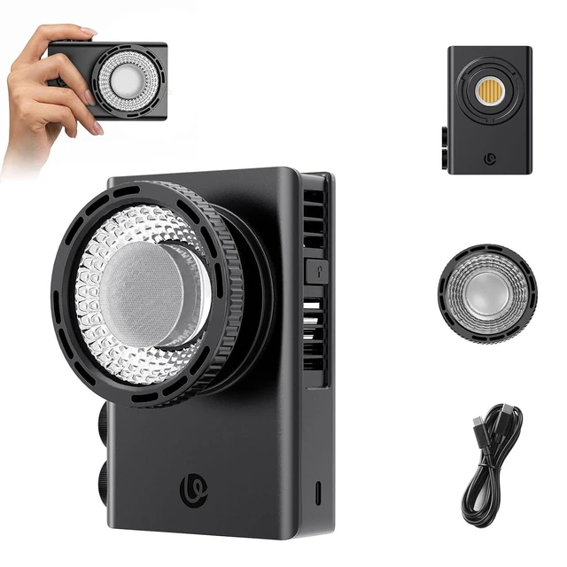 Alt view image 7 of 12 - VoltSync C01 100W COB Video Light Bi-Color 2700K-6500K Continuous Output Lighting 14500 Lux Portable LED Light Supports PD 3.0 Fast Charge Mini Bowens Mount for Studio Outdoor TVC & Live Stream