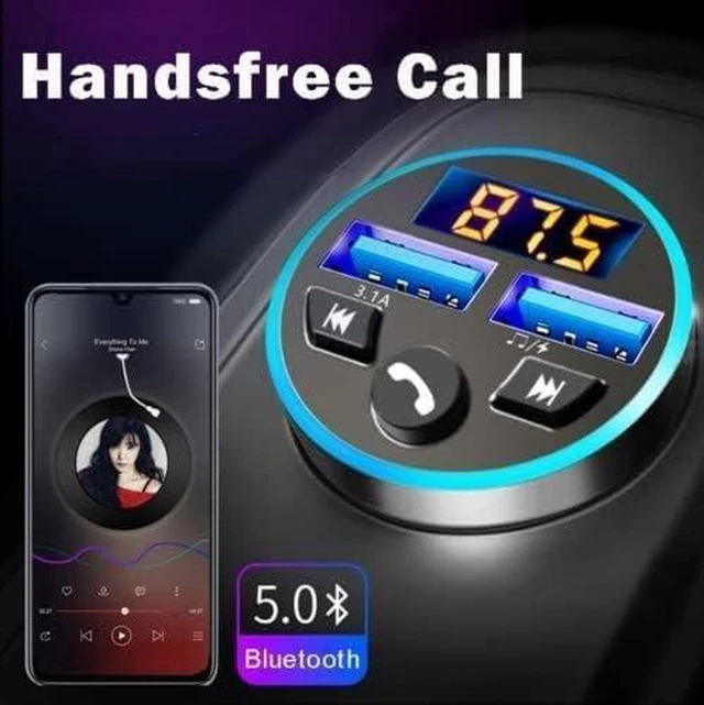 Alt view image 7 of 10 - FM Transmitter, Bluetooth 5.0 Car Radio Audio Adapter MP3 Player With Dual USB Charger for Phone and Tablets