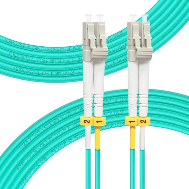 Alt view image 11 of 12 - FLYPROFiber- LC to LC Fiber Patch Cable OM3 10M/33ft, Length Options: 0.2m-200m, 10GB/40GB Multimode Duplex 50/125um Fiber Optic Cable Cord LSZH-10Meter(33ft), 10pack
