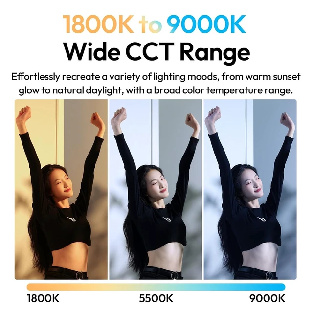 Alt view image 9 of 12 - VoltSync B15RGB Magnetic RGB Light Wand - Handheld LED Video Light Stick with Diffuser, 3300mAh 1800-9000K 20 Effect Dimmable Camera Tube Light for Video Recording Studio Photography TikTok YouTube Vl
