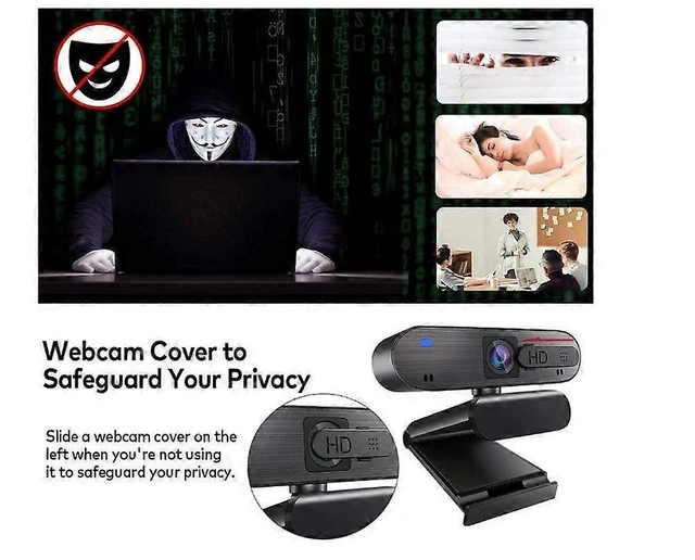 Alt view image 7 of 11 - Ecocleanpath 1080P HD Webcam with Microphone & Privacy Cover - USB Streaming Camera for PC Gaming & Video Calls (Black)