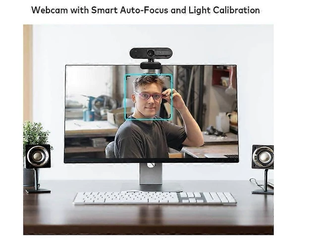 Alt view image 8 of 11 - Ecocleanpath 1080P HD Webcam with Microphone & Privacy Cover - USB Streaming Camera for PC Gaming & Video Calls (Black)