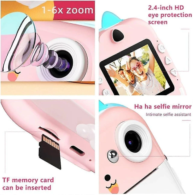 Alt view image 10 of 10 - Ecocleanpath Kids Instant Print Camera - 1080P HD, 2.4" LCD, 32G SD Card, Rechargeable (Green)