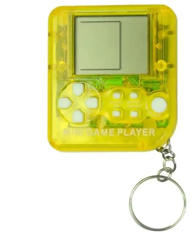 Alt view image 11 of 12 - Mini Console Game Machine Children's Handheld Nostalgic Portable Mini Tetris Game Console Keychain LCD Toy Backpack Decor