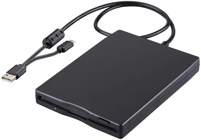 Alt view image 11 of 12 - Tendak Floppy Disk Reader, 3.5 inch External USB & Type-C 1.44MB FDD Floppy Disk Drive for Windows 11/10/8/7/2000/XP, Vista, PC, Laptop and Desktop, Plug and Play, Black