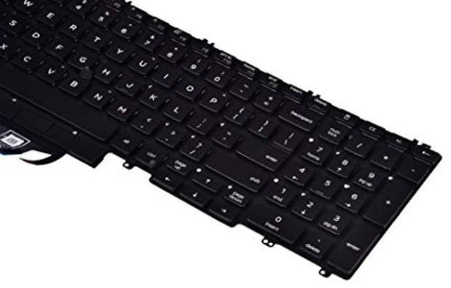 Alt view image 6 of 8 - Replacement Keyboard for Dell Latitude 5500 5501 5510 5511, Precision 3540 3541 3550 3551 Series Laptop with Backlit with Pointer US Layout P/N: 0MMH7V NSK-EX0BC PK132FA1B00