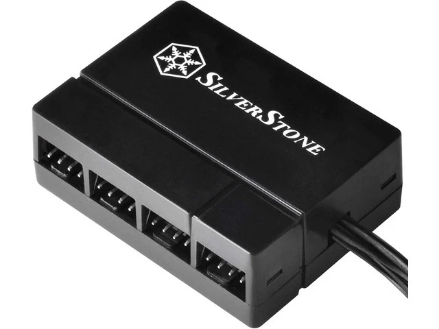 Alt view image 8 of 14 - SilverStone Technology Silverstone 8-Port PWM Fan Hub/Splitter for 4-Pin & 3-Pin Fans* in Black SST-CPF04-USA (Newest Version)