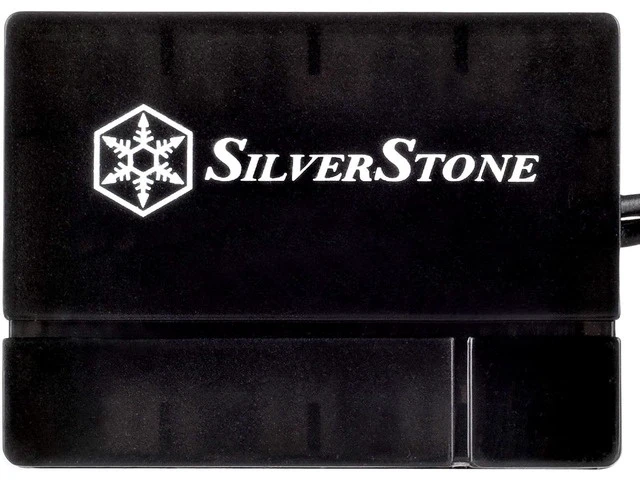 Alt view image 12 of 14 - SilverStone Technology Silverstone 8-Port PWM Fan Hub/Splitter for 4-Pin & 3-Pin Fans* in Black SST-CPF04-USA (Newest Version)