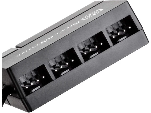 Alt view image 9 of 14 - SilverStone Technology Silverstone 8-Port PWM Fan Hub/Splitter for 4-Pin & 3-Pin Fans* in Black SST-CPF04-USA (Newest Version)