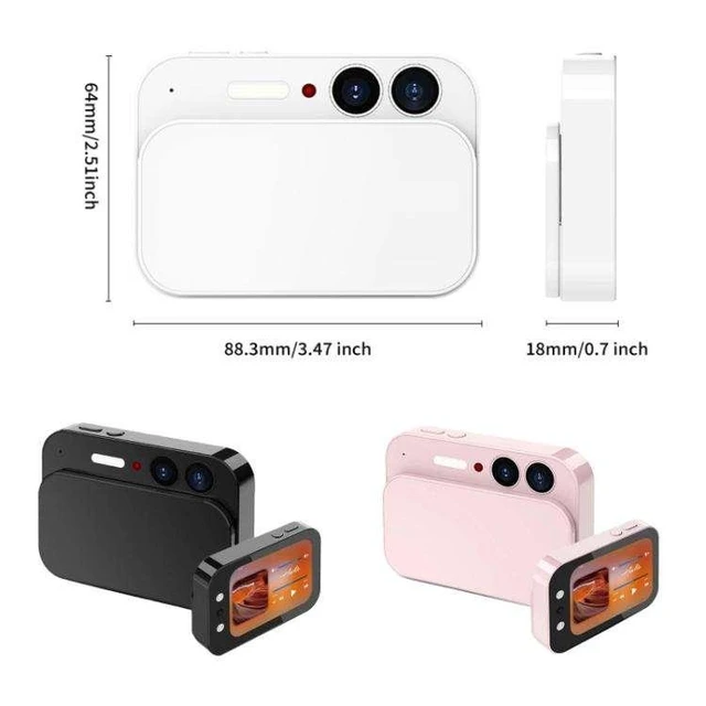 Alt view image 8 of 12 - QURO Multifunction 64MP C CD Digital Beauty Camera Sliding Touchscreen Music Player