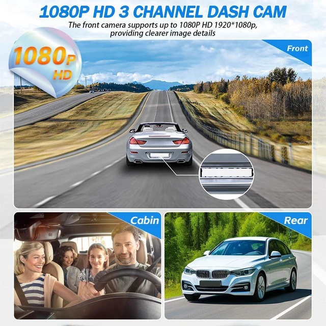 Alt view image 7 of 8 - QURO Smart Car Dash Cam With IPS Touch Screen Hidden DVR Recorder Super Night Vision GPS Navigation Motion Detection Camera